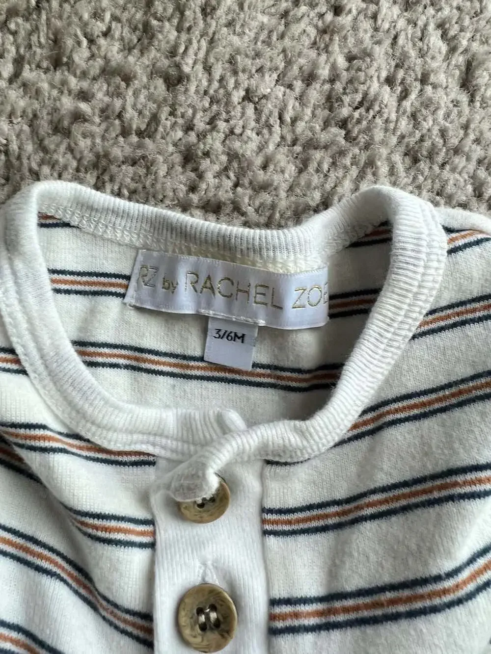 (#13). Baby Boy Lot of 2 Bodysuits and Bibs Size 3-6 Months